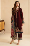 Embroidered Velvet Formal Wear