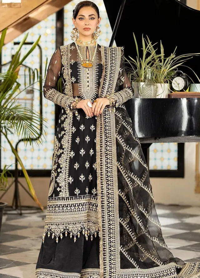 Imrozia Premium Embroidered Chiffon Luxury Suits